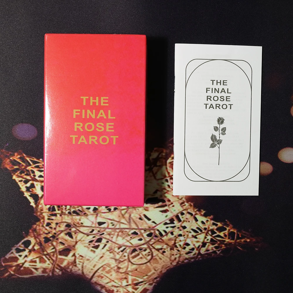 12CMX7CM Tarot Cards with Guide Book.Final Rose Tarot Deck Cards for Beginners.Fate Divination