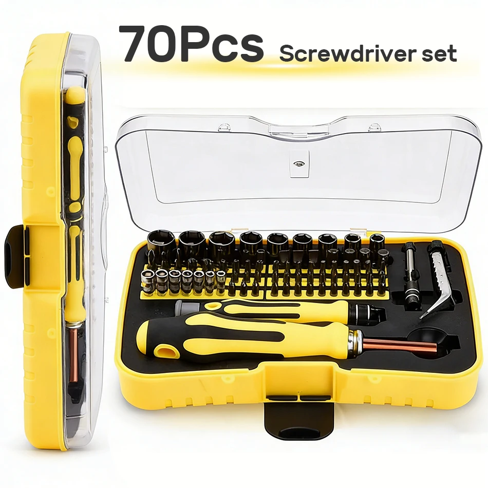 

Набор многофункциональных отверток с трещоткой 70 в 1, набор внутренних шестигранных ключей для ремонта велосипедов, мотоциклов и бытовой техники