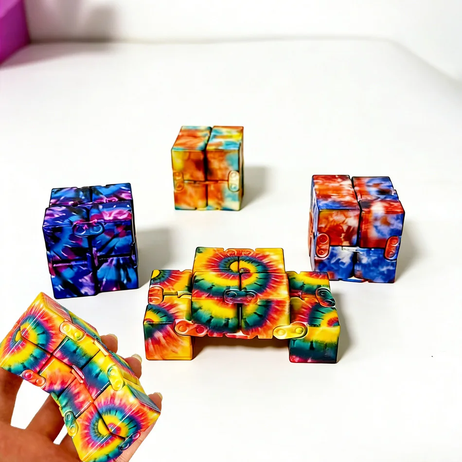 

Новый кубик-антистресс Infinity Cube: развивающая игрушка для снятия тревоги, головоломка для пальцев, магический фиджет для детей с СДВГ и аутизмом, подарок для развития моторики рук