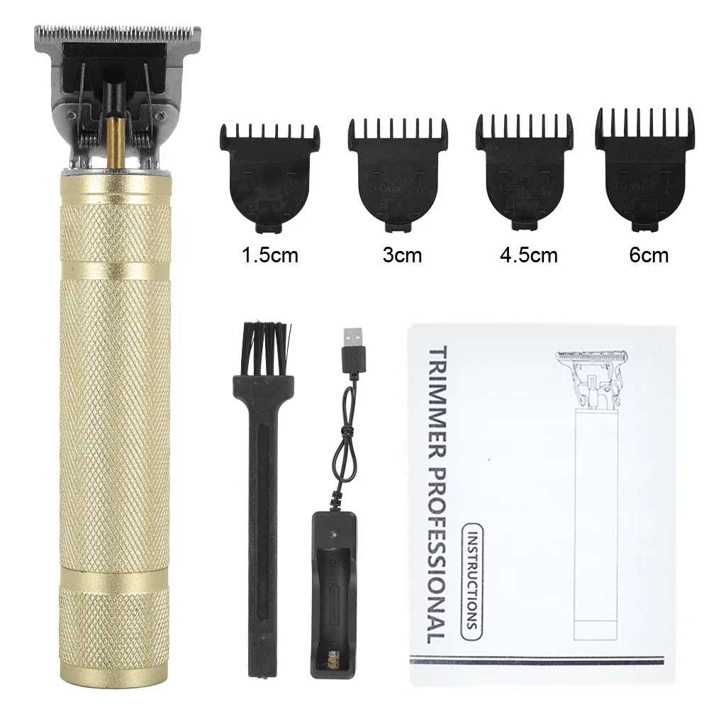 USB Rechargeable T9 Baldheaded Hair Clipper 0mm Men Barber Hair Cutting Machine