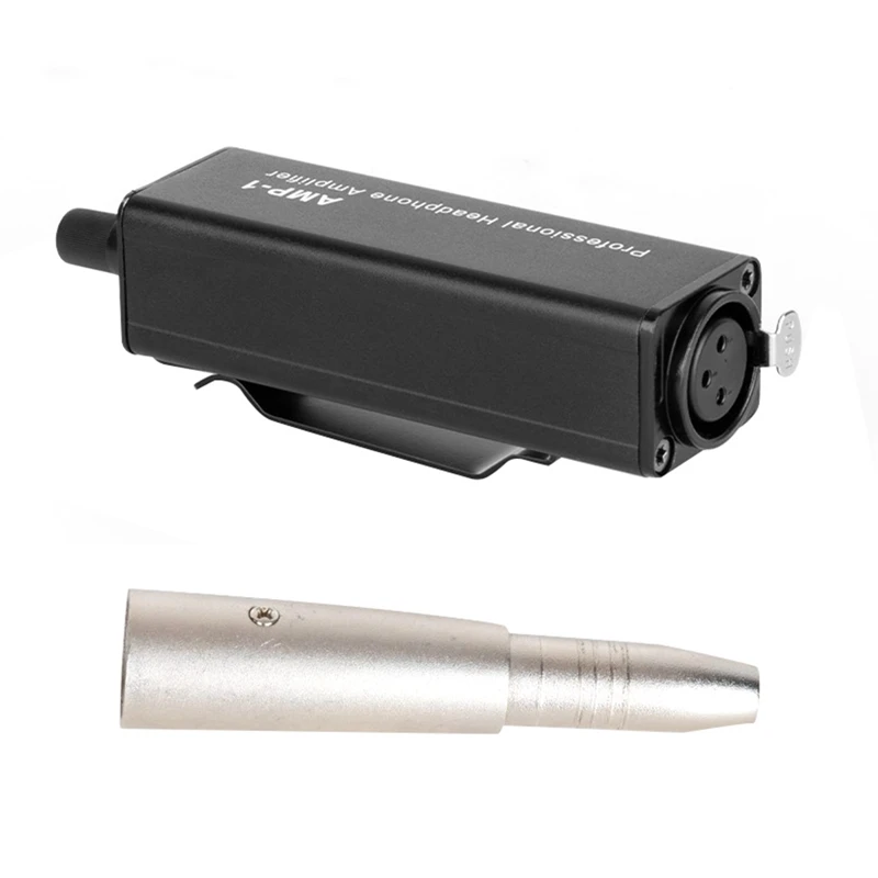 

1 Set Universal XLR To 3.5Mm Headphone Amplifier No Interference Hifi Sound Quality With Output Volume Control For Music Lover