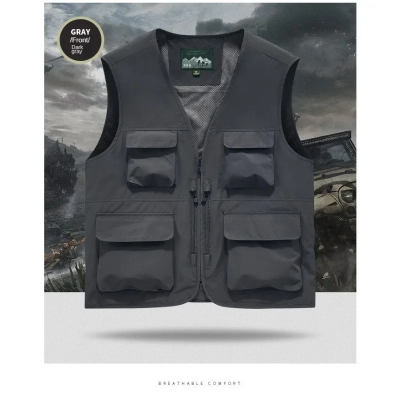 

Sleeveless Jacket Lightweight Puffer Men Large Size Men's Vest Work Mountaineering Hunting Summer Man Luxury Clothing Camping