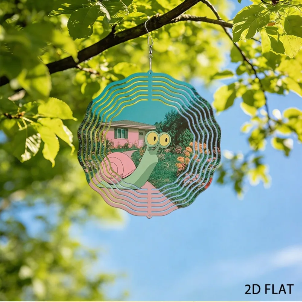 

Iron Snails Wind Chimes for Garden Outdoor Metal Patio Yard Art Decor