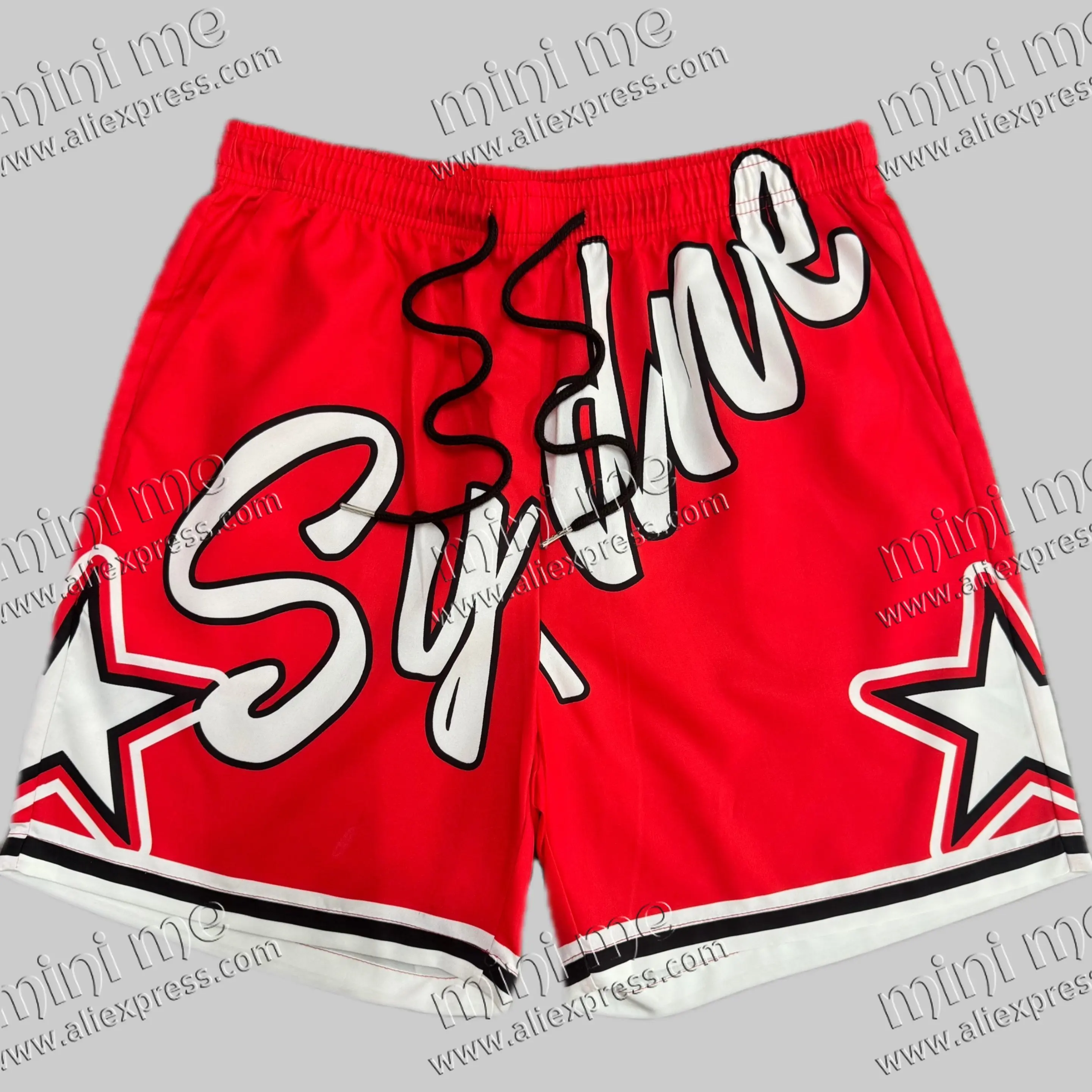 

2025 Hot-selling New Basketball Shorts Fashion Letter 3D Printing Outdoor Training Breathable Quick-drying Sports Shorts