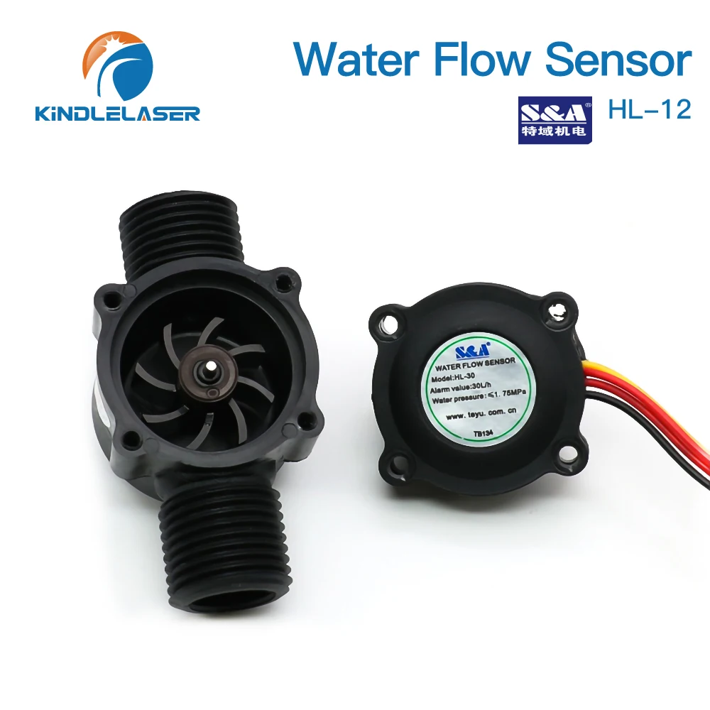 KINDLELASER sensore flussostato acqua HL-12 per refrigeratore S & A per macchina da taglio per incisione Laser CO2