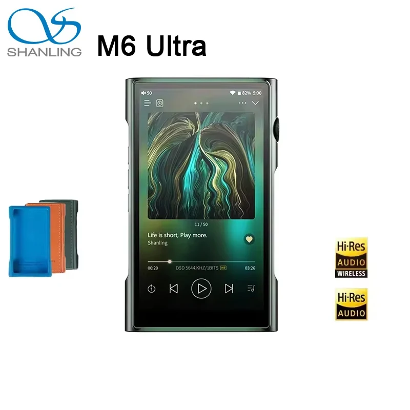 

SHANLING M6 Ultra MP3 Player HIFI Portable Music Player Hi-Res Audio MP3 Player Bluetooth 5.0 Open Android 10 3.5mm 4.4mm Output
