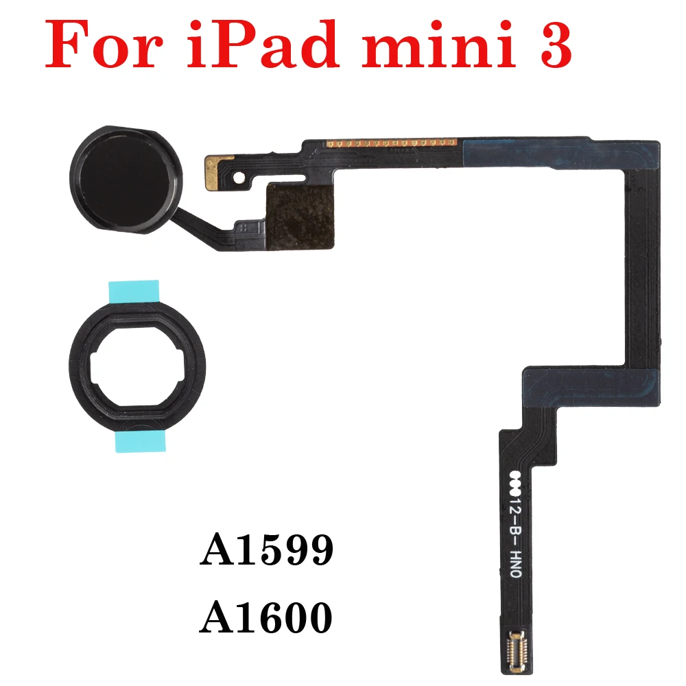 Pop 1pcs High Quality For IPad Mini 3 A1599 A1600 Home Button Module Key Button Flex Cable