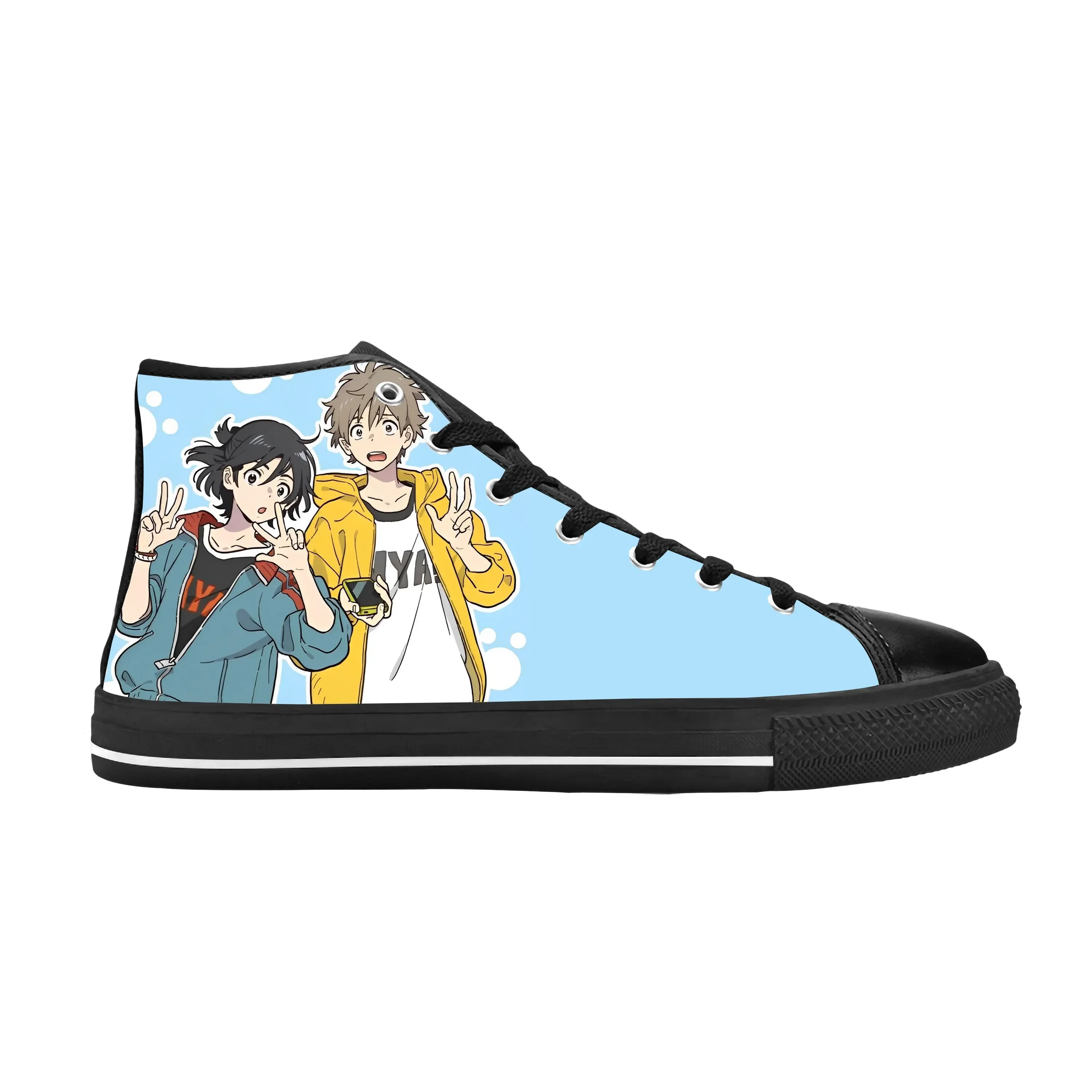 

Umibe No Etranger Hashimoto Shun Chihana Mio Cool Casual Cloth Shoes High Top Comfortable Breathable 3D Print Men Women Sneakers