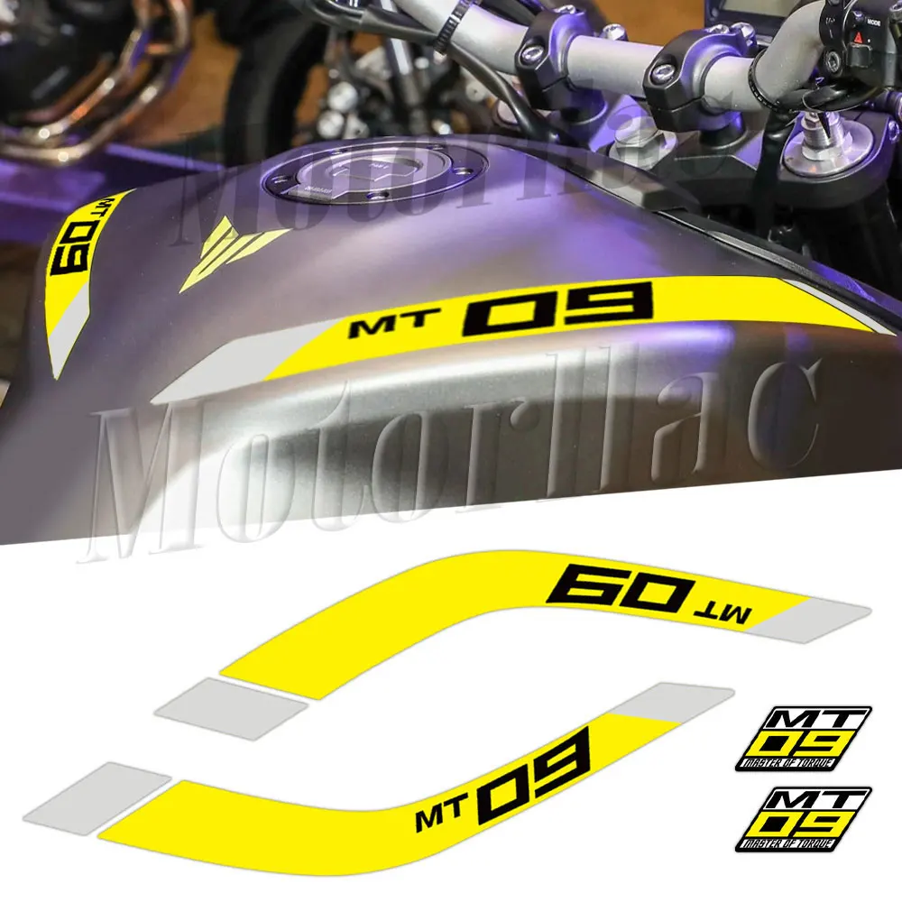 3M Motorrad-Tankaufkleber mit MT-LOGO-Streifen, wasserdicht, für MT-09 MT09 mt 09 FZ-09 FZ09 2014-2023 – Detail 3