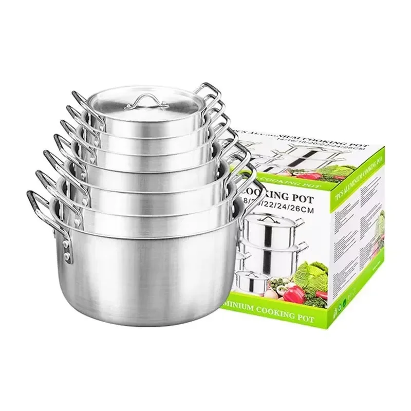 5/7 Piece Stainless Steel Cookware Set Durable non-stick and induction compatible kitchen pots and pans for modern cookware
