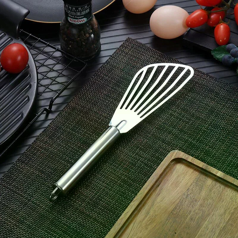1PC Stainless Steel Fish Spatula Metal Blade Fish Tuner Utensils for Kitchen Cooking Tool For Home Workshop