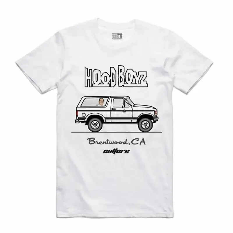 NEW Streetwear on Demand CULTURE OJ CHASE HOOD BOYZ WHITE T Shirt SMALL 3XLRGE