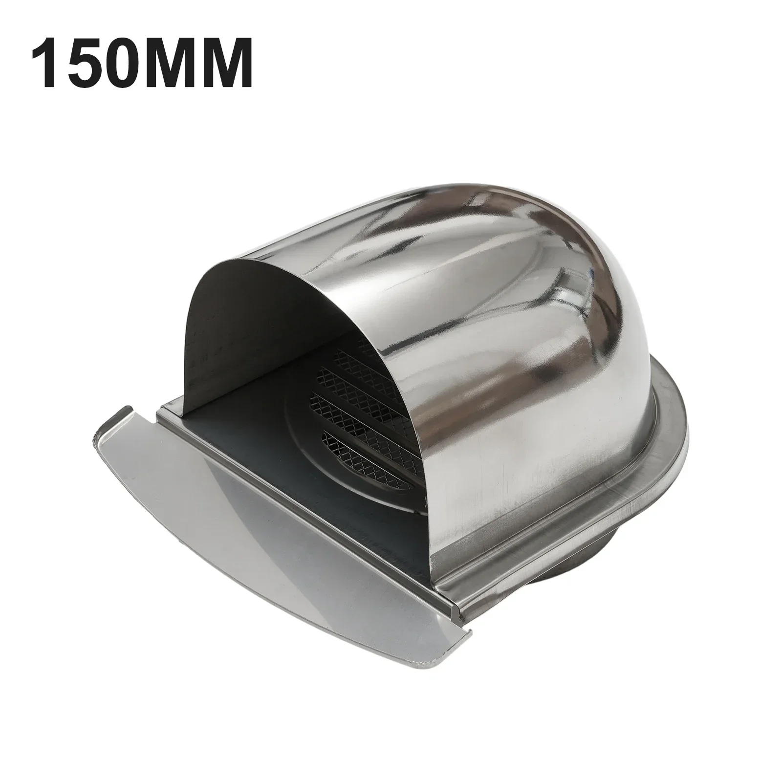 

100/150mm Thickened Stainless Steel U-shaped Vent Cover Wall Air Vent Extract Valve Grille Ducting Cover Exhaust Cap