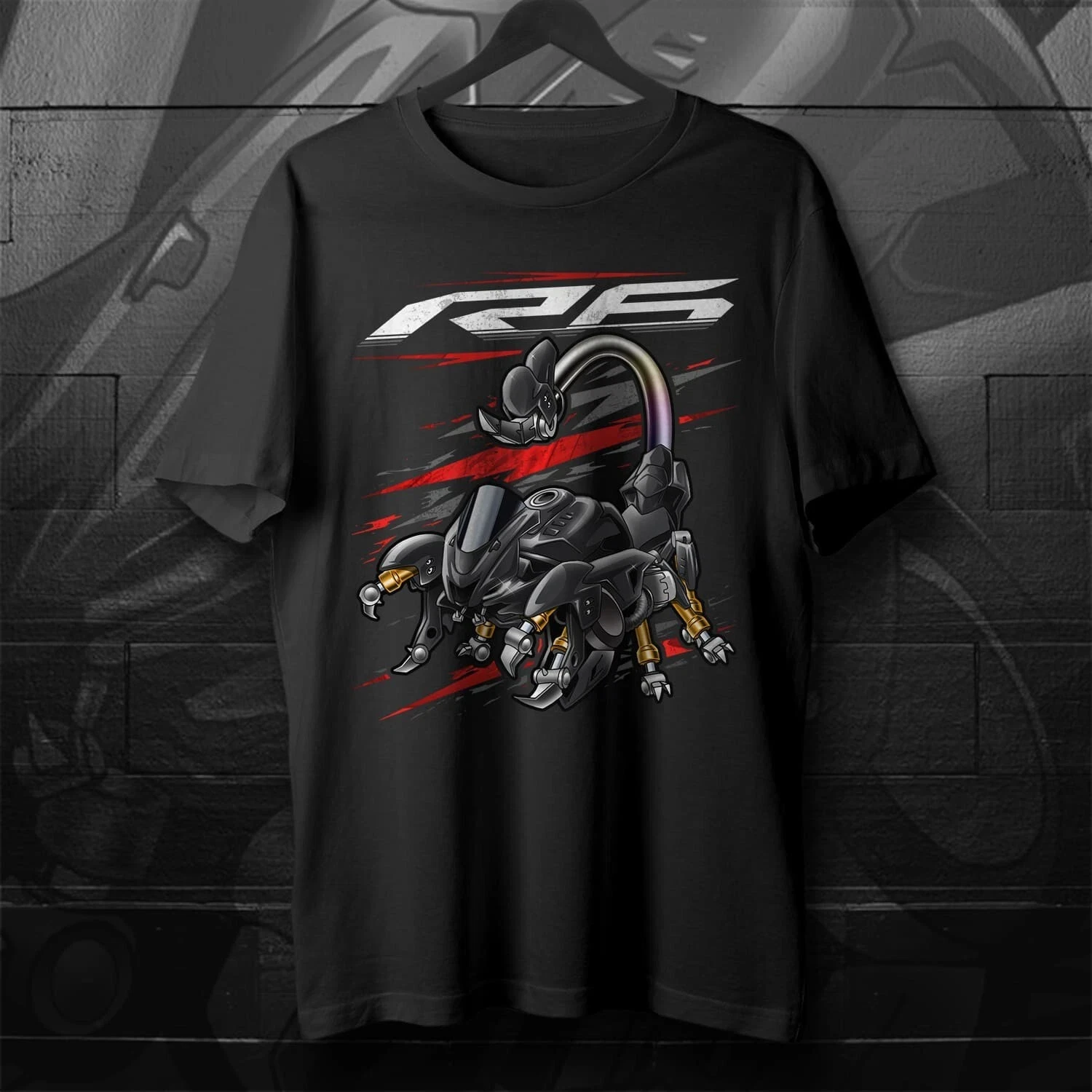 

2025 Yamaha YZF-R6 2017-2020 Motorcycle T-shirt for Riders Printed Short Sleeved Cotton T-shirt