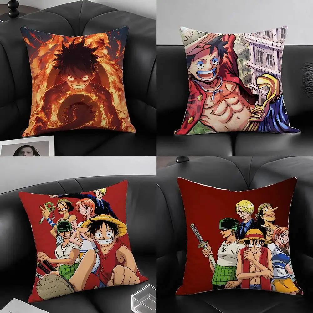 One Piece Silvers Rayleigh Anime Plush Pillow Cover Soft Short Plush Cushion Cover For Sofa Bedroom Home Decor Gift Decoration