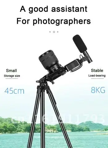 

Profession Camera Recording Microphone with Stand Shotgun Condenser Microphone for Phone DSLR Vlogging Video Interview microfone