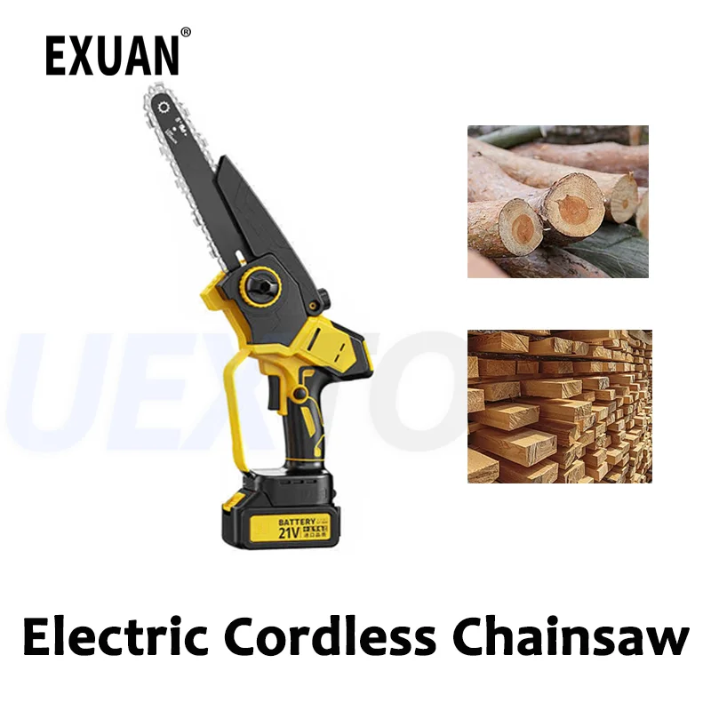 

Electric Brushless Chainsaw Cordless Pruning Machine Household Chain Saw Logging Saw Garden Woodworking Trimming Cutting Tool