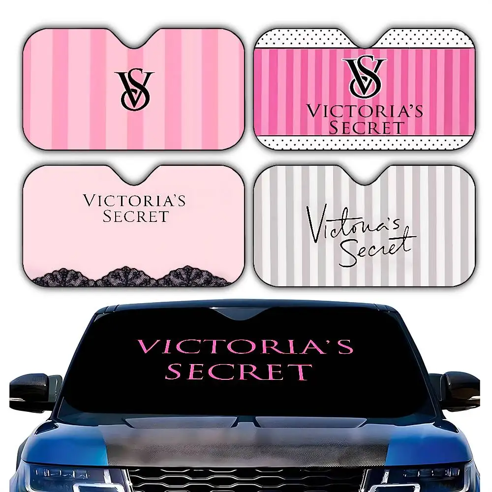 Fashion T-victorias S-secretS Pink Stylish And Trendy Windshield Sunshade, Car Windshield Cover, Car Sunshade Curtain Sun
