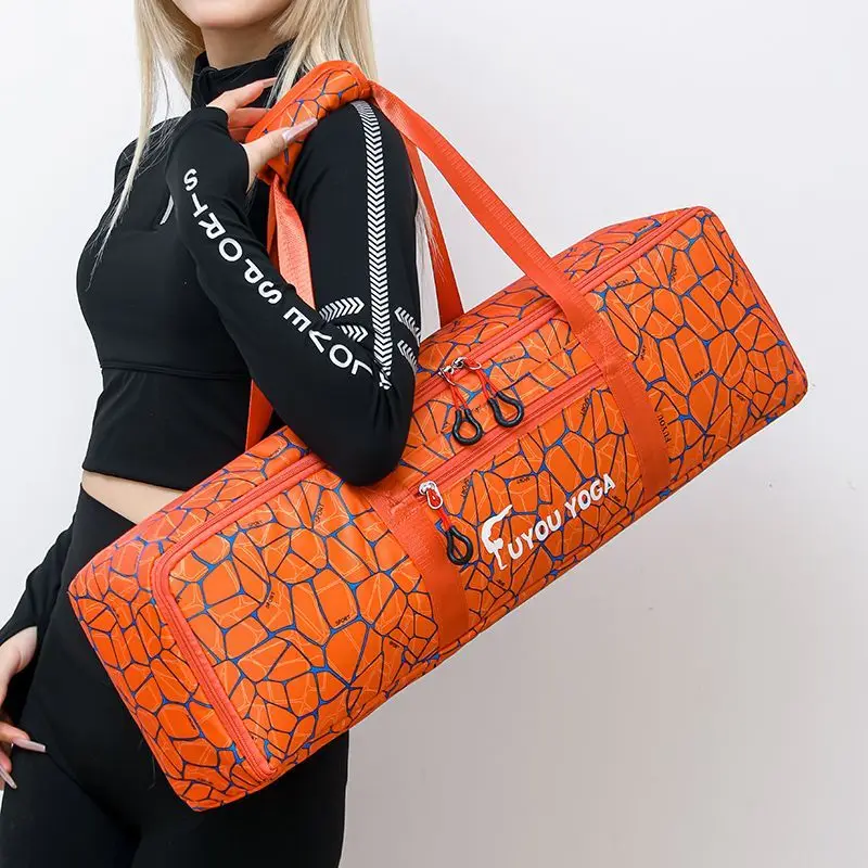 Large Capacity Yoga Mat Holder Lightweight Portable Fitness Shoulde Bags Thick Mat Carrier Sports Gym Workout Bags with Pockets