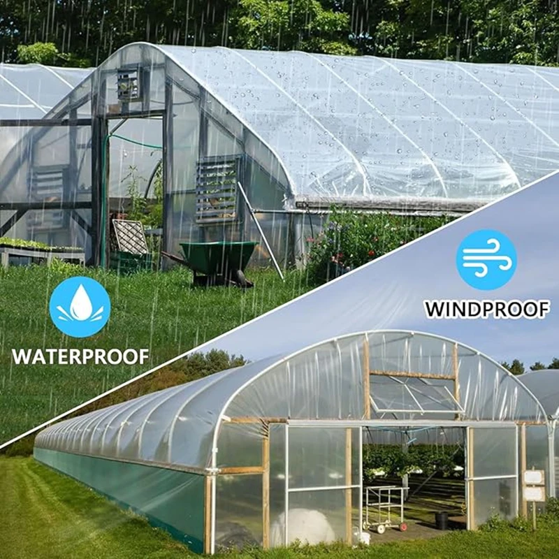 0.35mm PVC Transparent Rainproof Cloth Exterior Impermeable Terraza Outdoor Chicken Coop Greenhouse Techo Impermeable Exterior