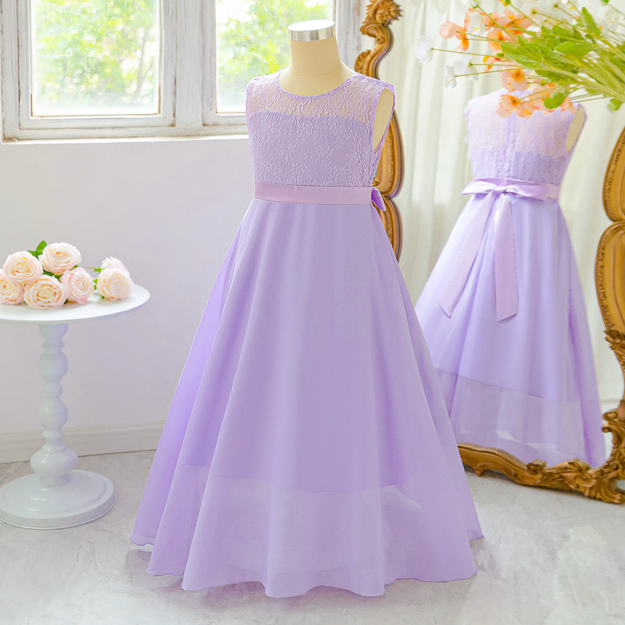 Elegant Lace Flower Bridesmaid - огляд і ціна Women'S Formal Wear For Girls