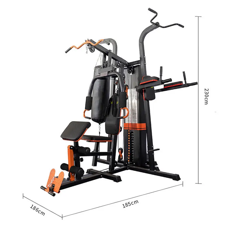 

Three Station Commercial Multi Station with 75KG Weight Stack for Indoor Gym Strength Training