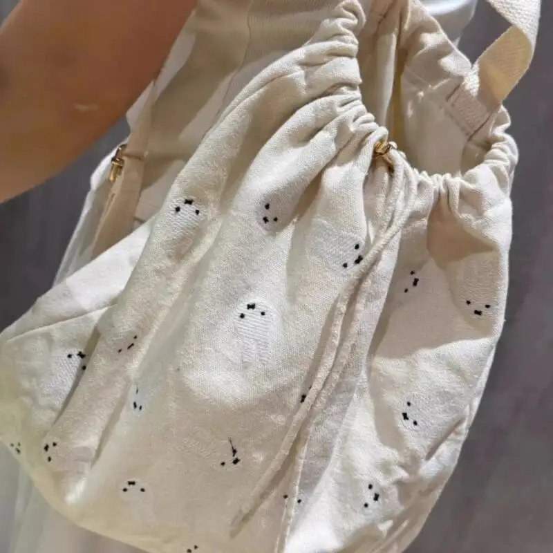 2025 Sweet Kawaii Rabbit Backpacks All Match Y2k Aesthetic Drawstring Women Bags Girls Cute Fashion Students Casual Schoolbags