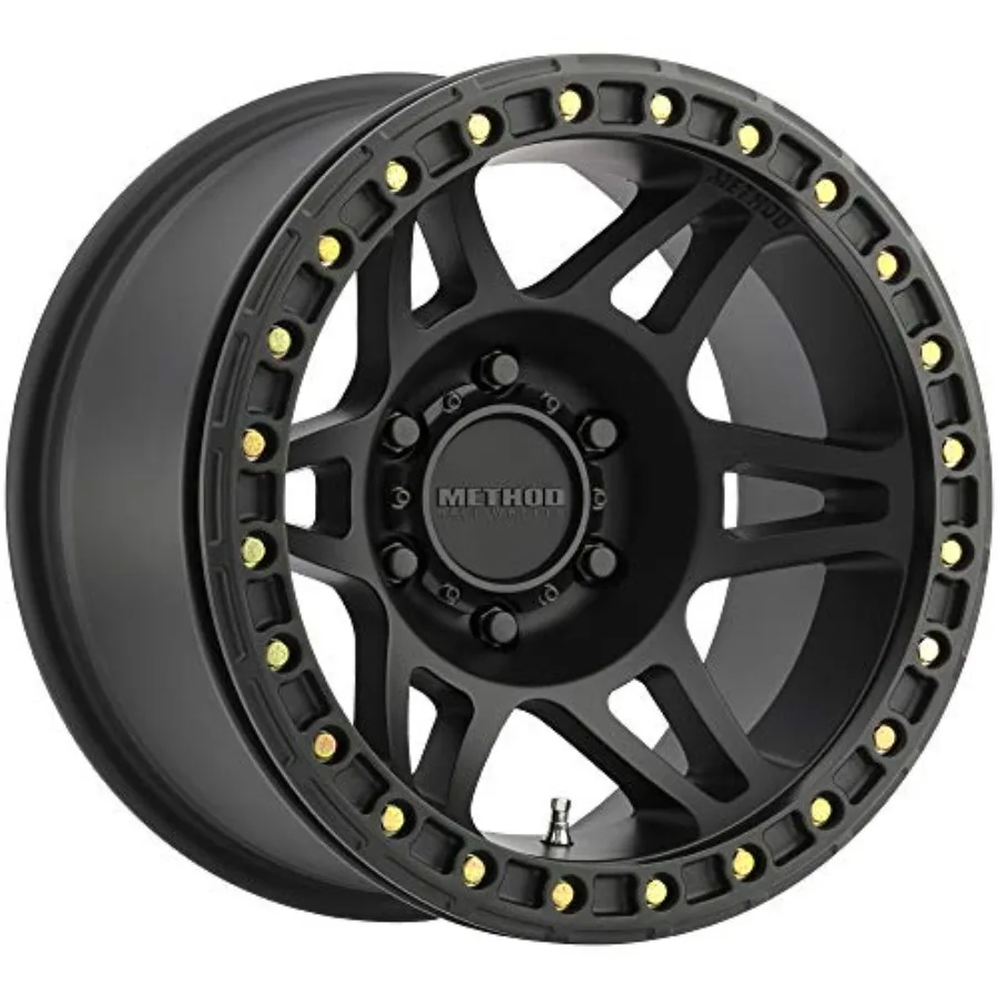 

106 Beadlock Matte Black 17x9 5x5 44mm Offset 3.5 Backspace