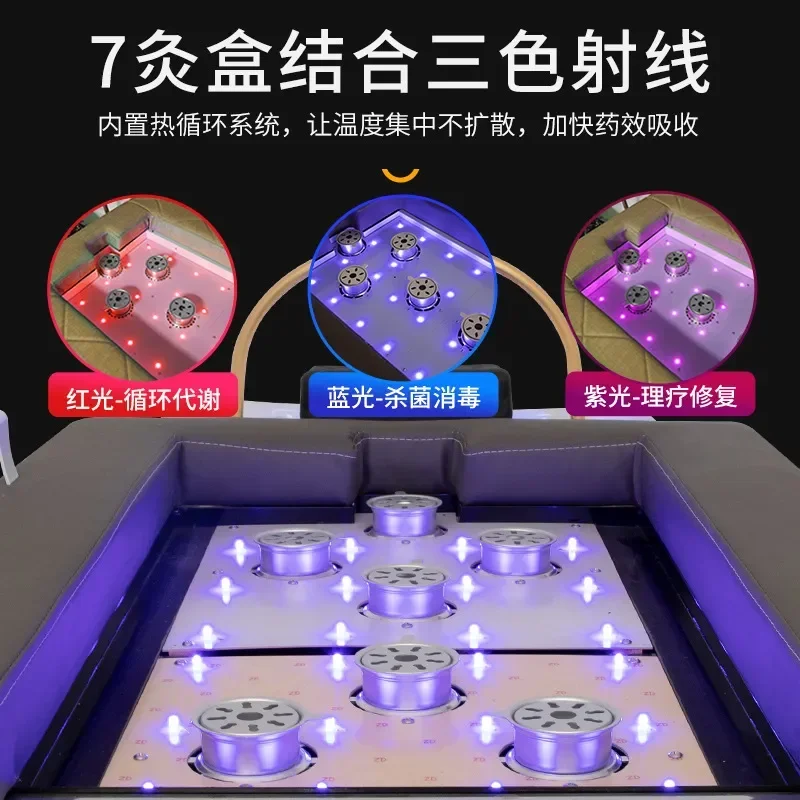 Bohore Multifunctional Hair Treatment Fumigation Moxibustion Shampoo Bed Massage Bed Water Circulation Ear Collection