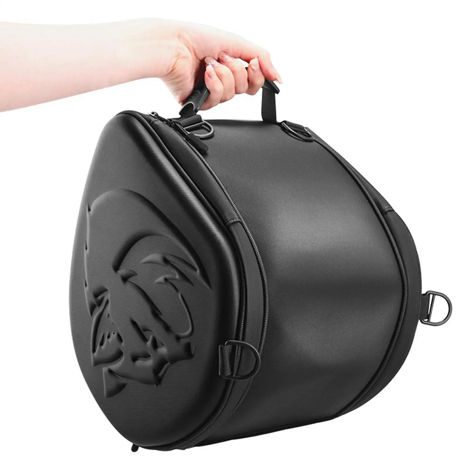 

Motorcycle Tank Bag Waterproof PU Hard Shell Large Capacity Storage Backpack Universal Scooter Saddlebag for Riding