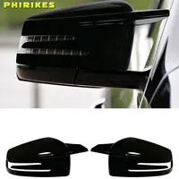 2 uds. Tapas protectoras de espejo retrovisor lateral con patrón de fibra de carbono para Mercedes Benz W176 W246 W204 W212 W221 C117 X204 X156