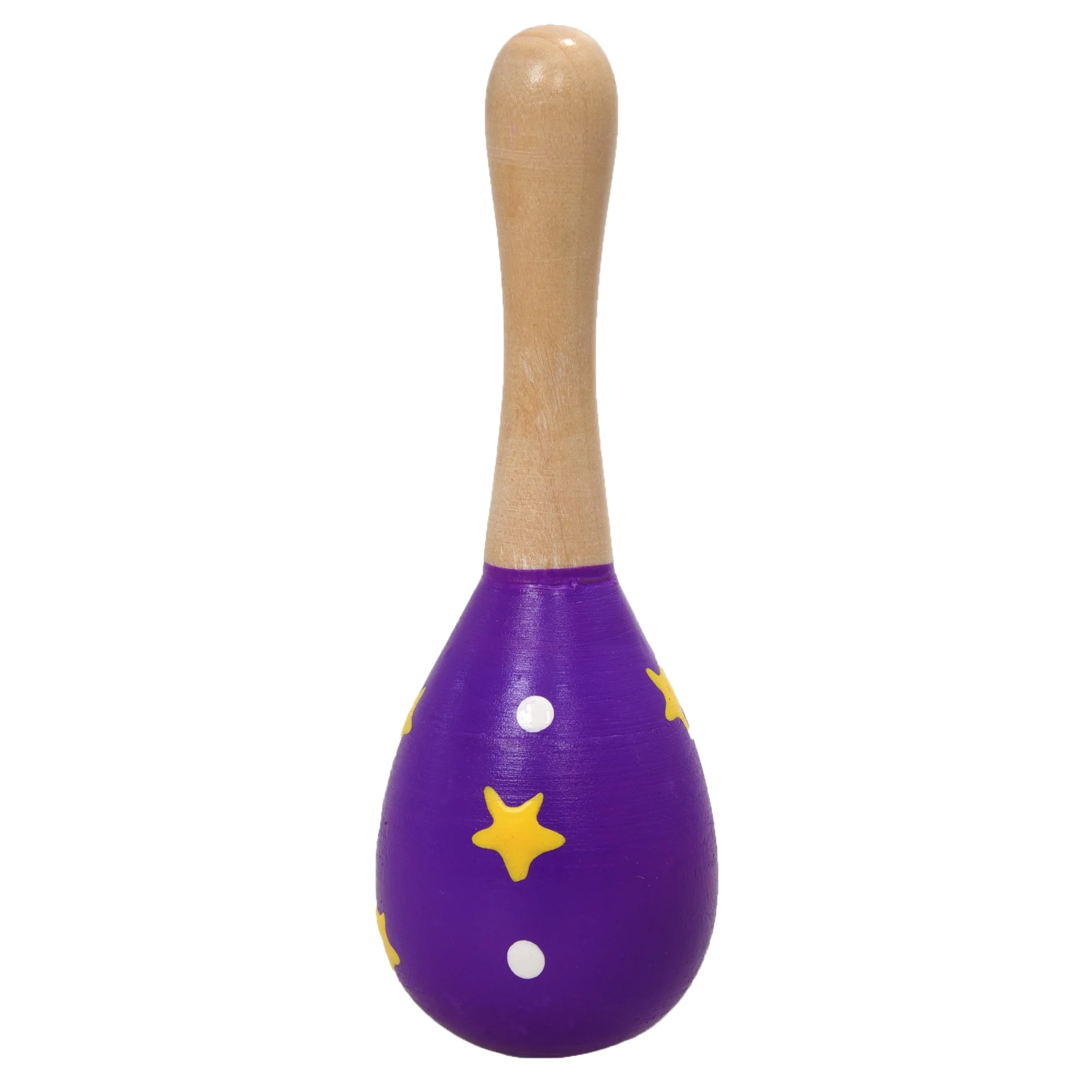 A wooden Maraca Musical Instrument Children's Toy