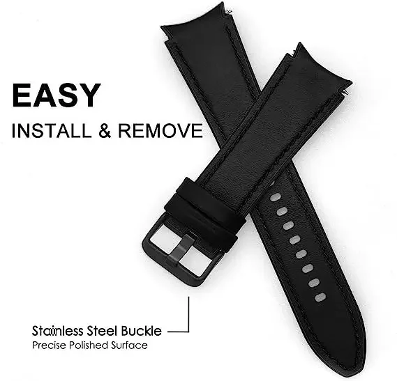 Leather Silicone Replacement Strap for Samsung Galaxy Watch 6 5 Pro 40mm 44mm Band Watch 6 4 Classic 47 43mm 46mm Bracelet Belt