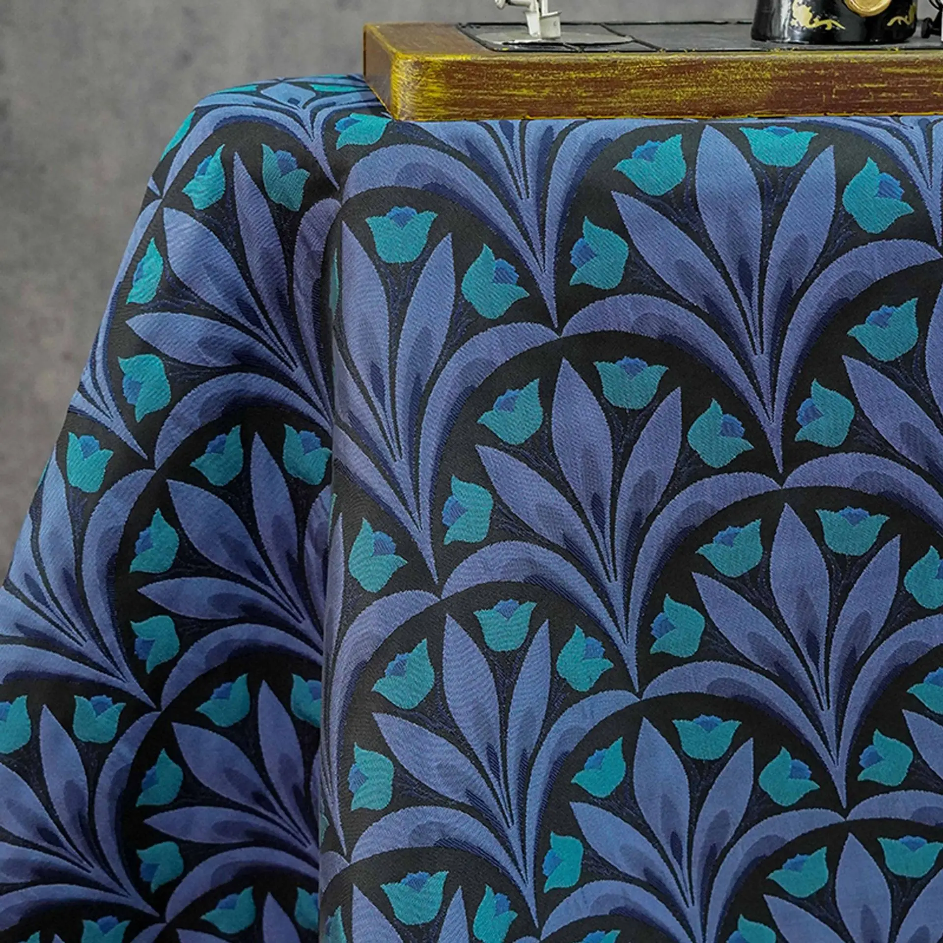 

Embossed Tulip Jacquard Dress Fabric Artistic Style Gown Tutu Skirt Vest Yarn Dyed Pillow Fabric