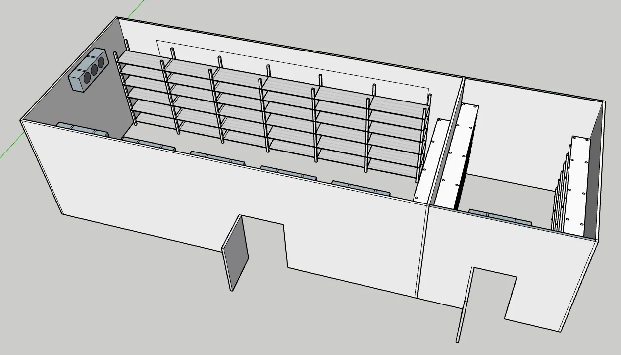 Refrigerador de caminhada móvel
