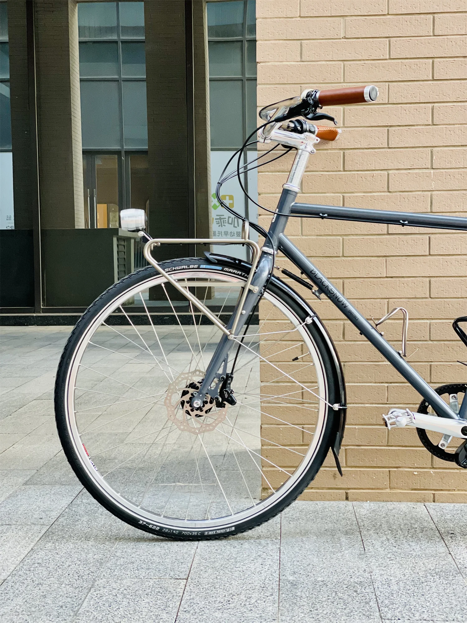 Blacksnow-Vélo de route vintage avec frein à disque, 14 vitesses, entraînement en carbone, roue de cyclisme, CDX, 700C