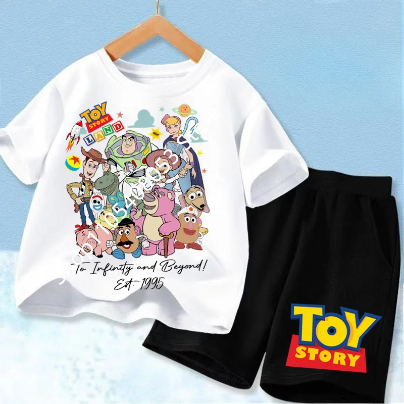 

Toy Story Kids T-Shirt Set with Classic Characters Woody and Buzz Lightyear for Fun and Stylish Wear