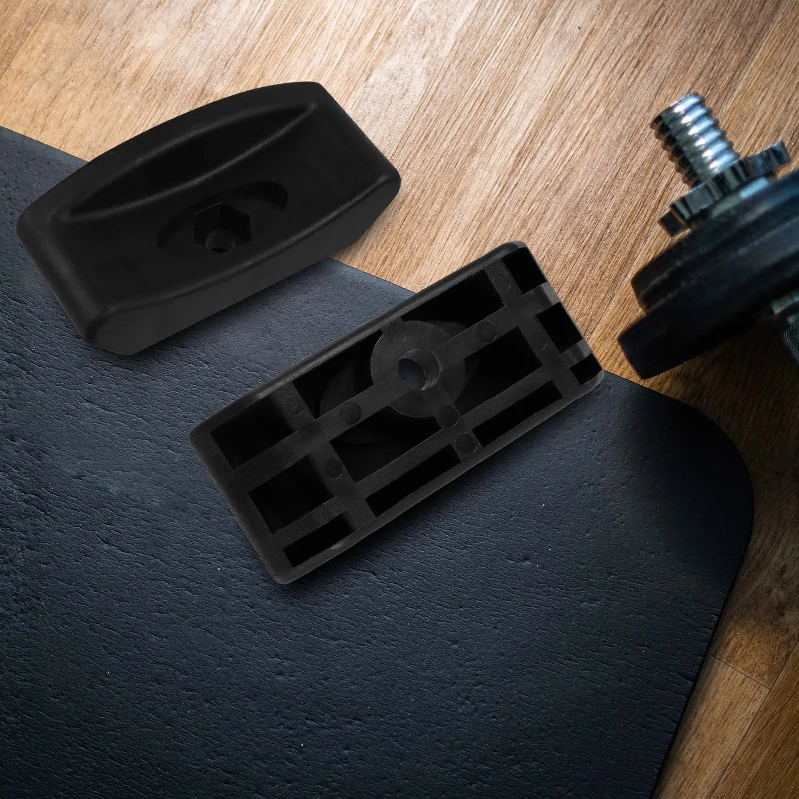 

4 Pcs Dumbbells Holder for Home Gym Rack Stand Black Cradles Practical Bracket Floor