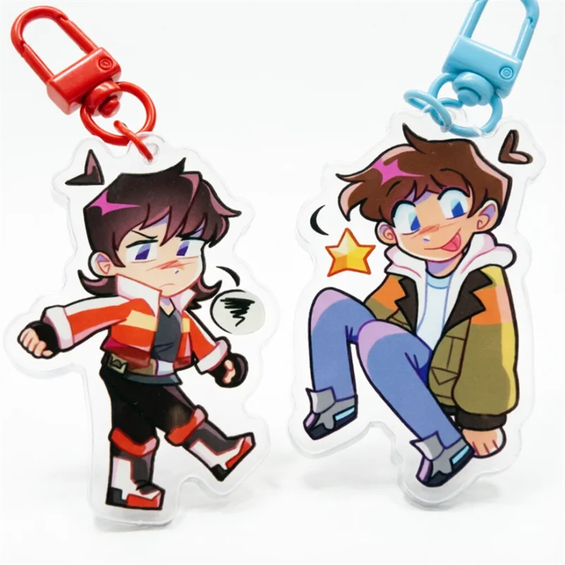 Voltron Legendary Defender Keychain Lance Keith Anime Acrylic Keyring Klance Merchandise 2.5 Inch