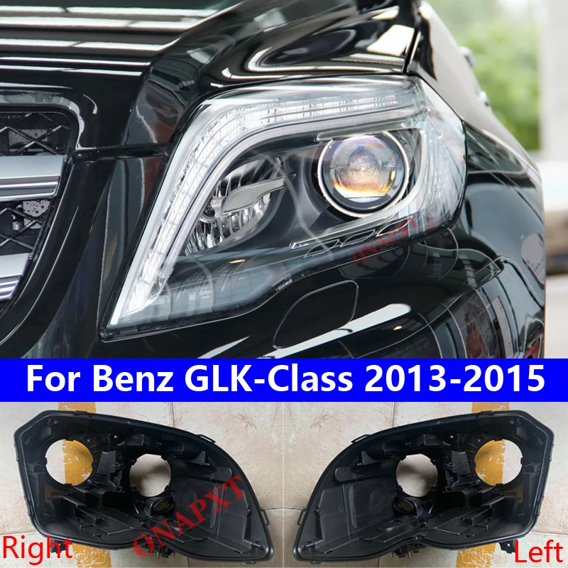 

Auto Car For Mercedes-Benz GLK-Class 2013-2015 Front Headlight Cover Black Base Headlamp Back Housing Bottom Protection Shell