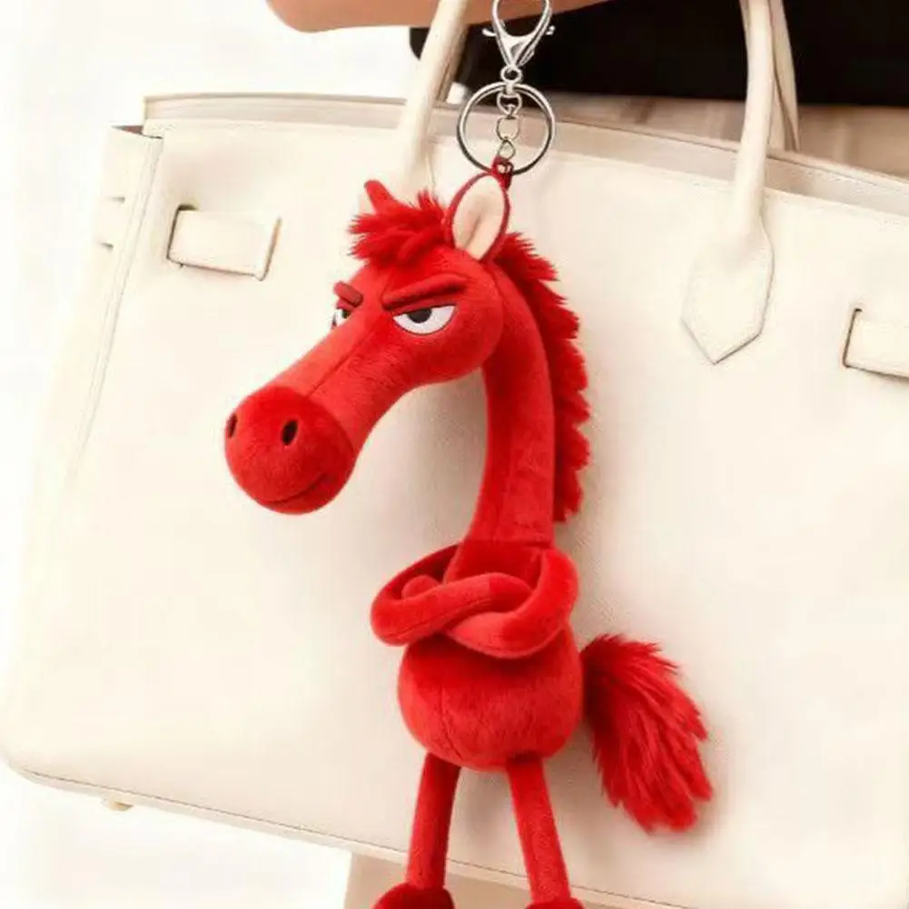 

Fashion Plush Pony Keychain Toy Backpack Pendant Decoration Stylish Multihued Horse Car Keychain Birthday Souvenir Key Ring Gift