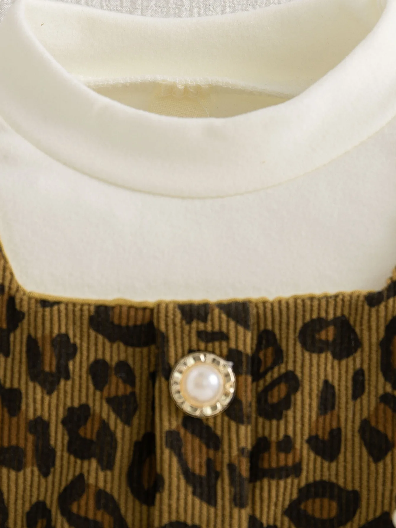 الخريف الوليد الفتيات فستان قطعة واحدة كم طويل ليوبارد طباعة فستان الأميرة الطفل + حقيبة وهمية 2 قطعة عادية 1-3Y طفل Clothig