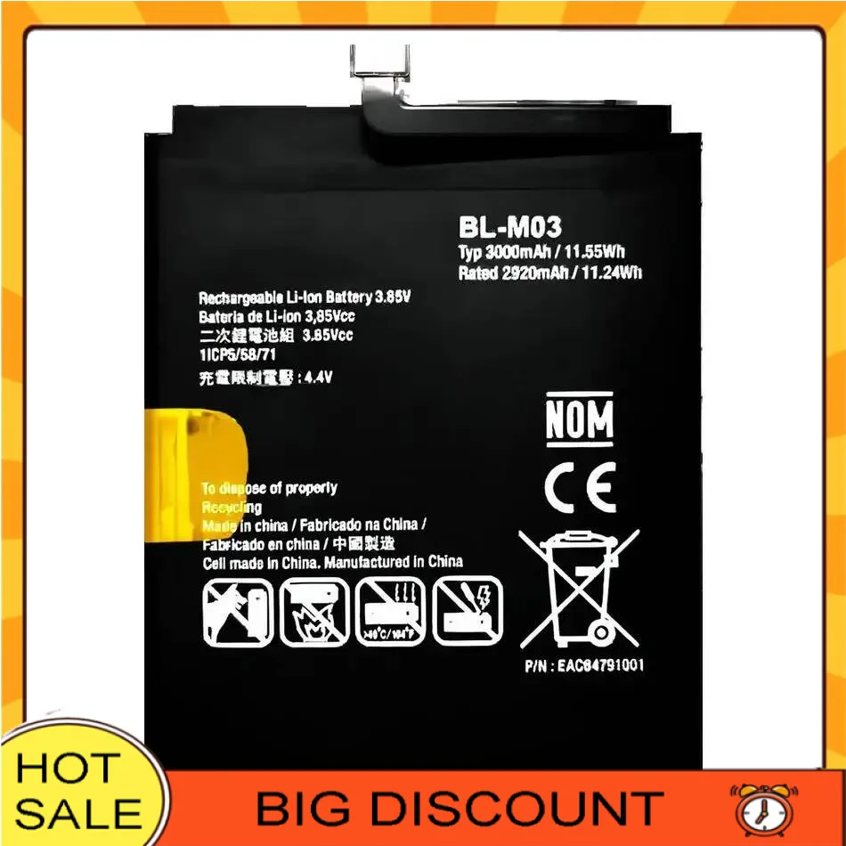 

Durable For LG K22 K200HM High Capacity 3500Mah BL-M03 Mobile Phone Battery