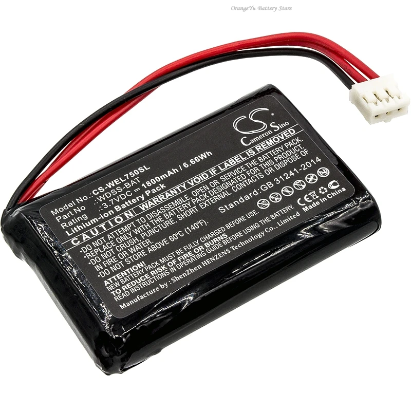 3.7V 1800mAh Battery WDSS-BAT for Vernier Wireless Dynamics Sensor System  +TOOL