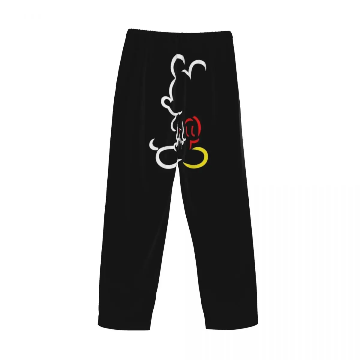 Pantalones de pijama personalizados de Mickey Mouse, ropa de dormir para hombre, pantalones para dormir elásticos con bolsillos