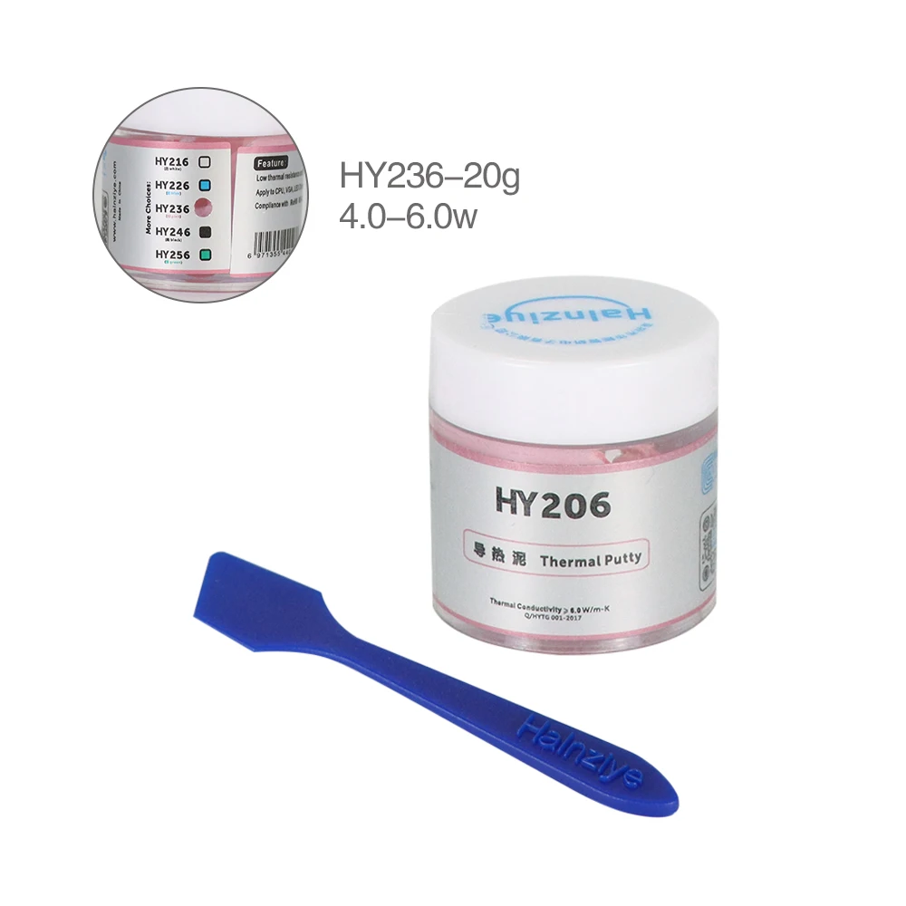 1PCS HY883 HY234 10g/20g Silicone Thermal Paste Heat Transfer Grease Heat Sink CPU GPU Chipset Notebook Computer Cooling Syringe