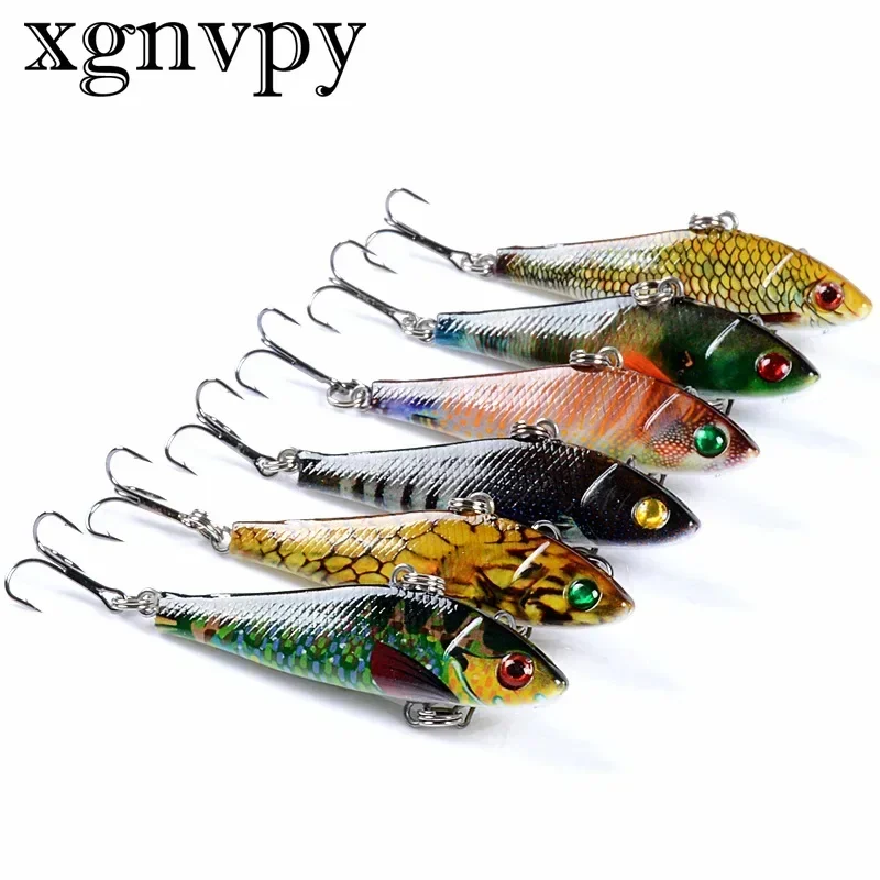 xgnvpy Luya Bait Submerged Painted Bait VIB Full Swimming Layer Bionic 6.5cm/8.5g Plastic Hard Bait Perch Black Carp