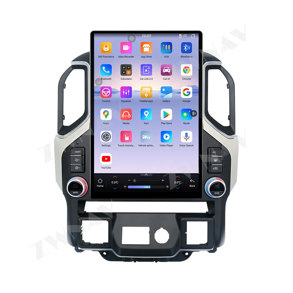 Android 14 Carplay 15.6 Inch Touch Screen Car Radio Stereo For Chevrolet Silverado GMC-Sierra 2019-2022 GPS Navigation Head Unit