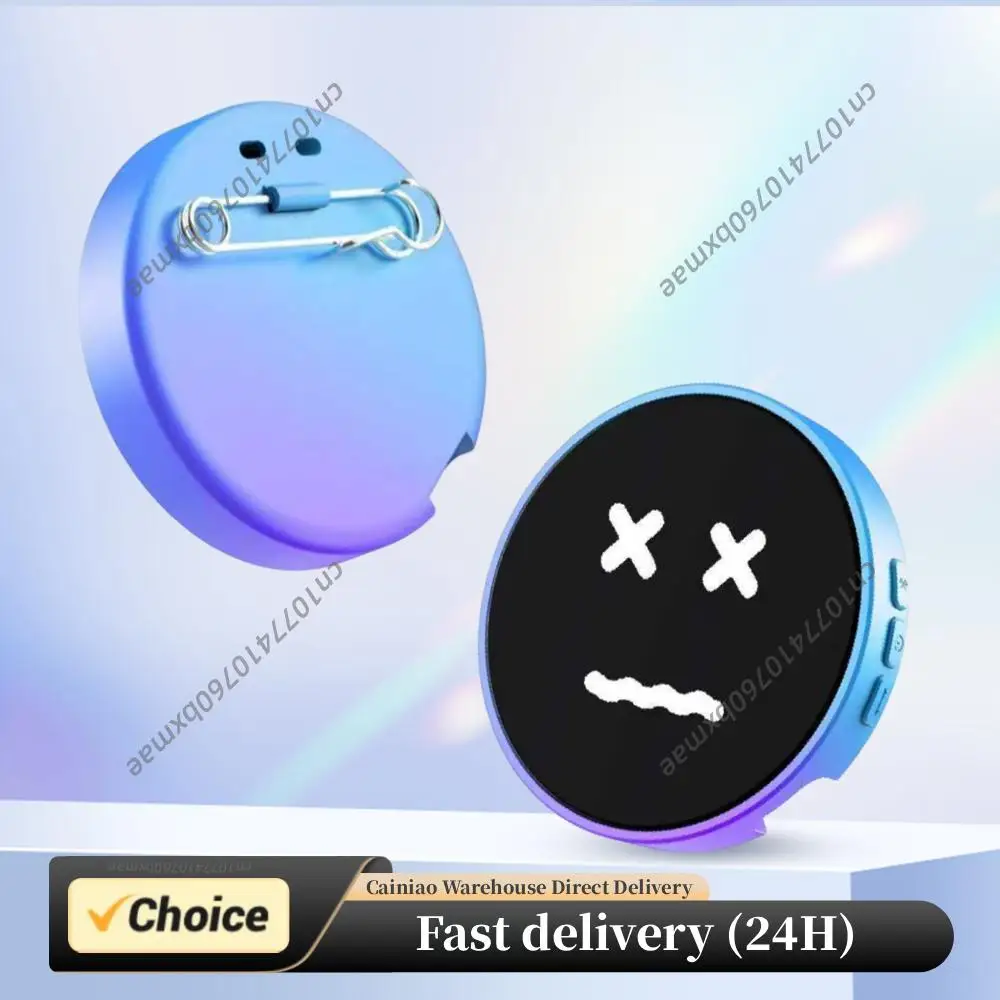 

BT5.4 1.85-inch IPS Electronic Anime E-Badge Gradient Color Dynamic Display GIF/3-Second Video with Exclusive APP Image Transfer