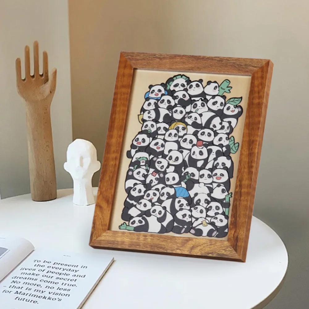 Rompecabezas creativos de animales de dibujos animados, juegos de mesa de madera de forma Irregular, juguetes Montessori para niños, juguetes decorativos de escritorio para sala de estar